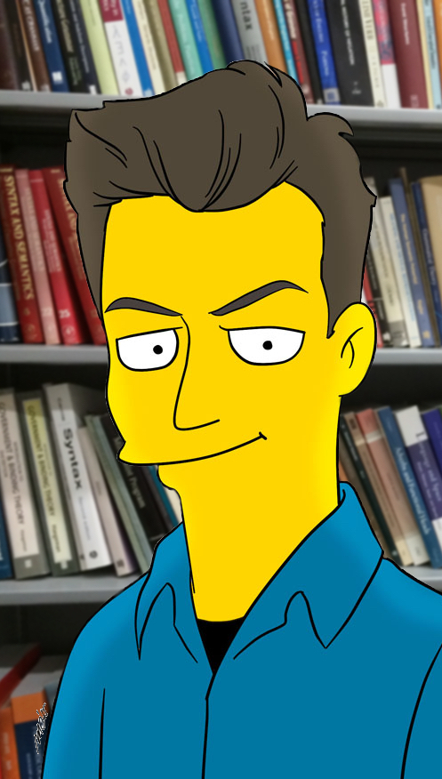 Marcin as a Simpsons character